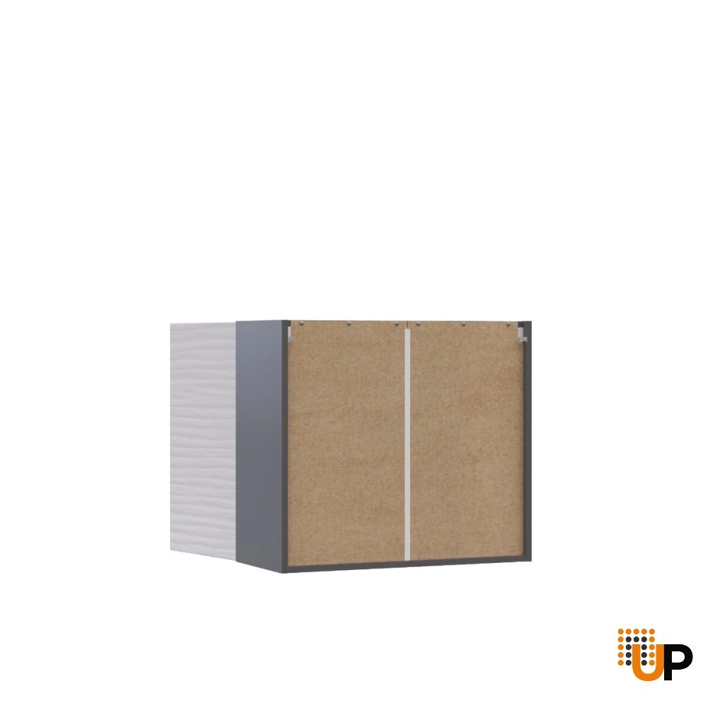 W2724 Wall Cabinet-Double Door-with White Gloss 3D door photo#3