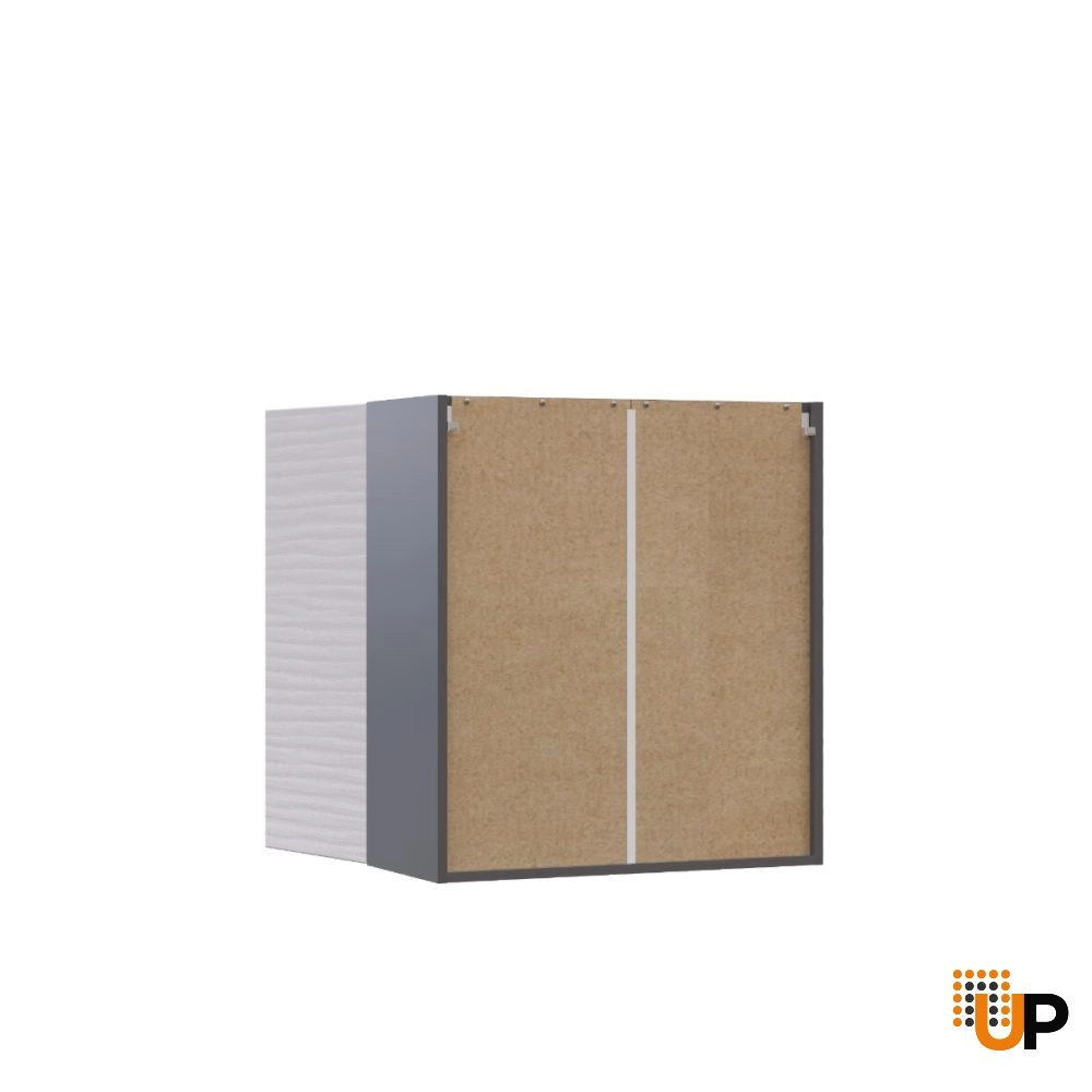 W2730 Wall Cabinet-Double Door-with White Gloss 3D door photo#3