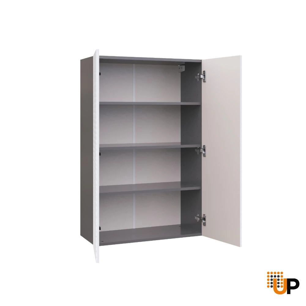 W2742 Wall Cabinet-Double Door-with White Gloss 3D door photo#2