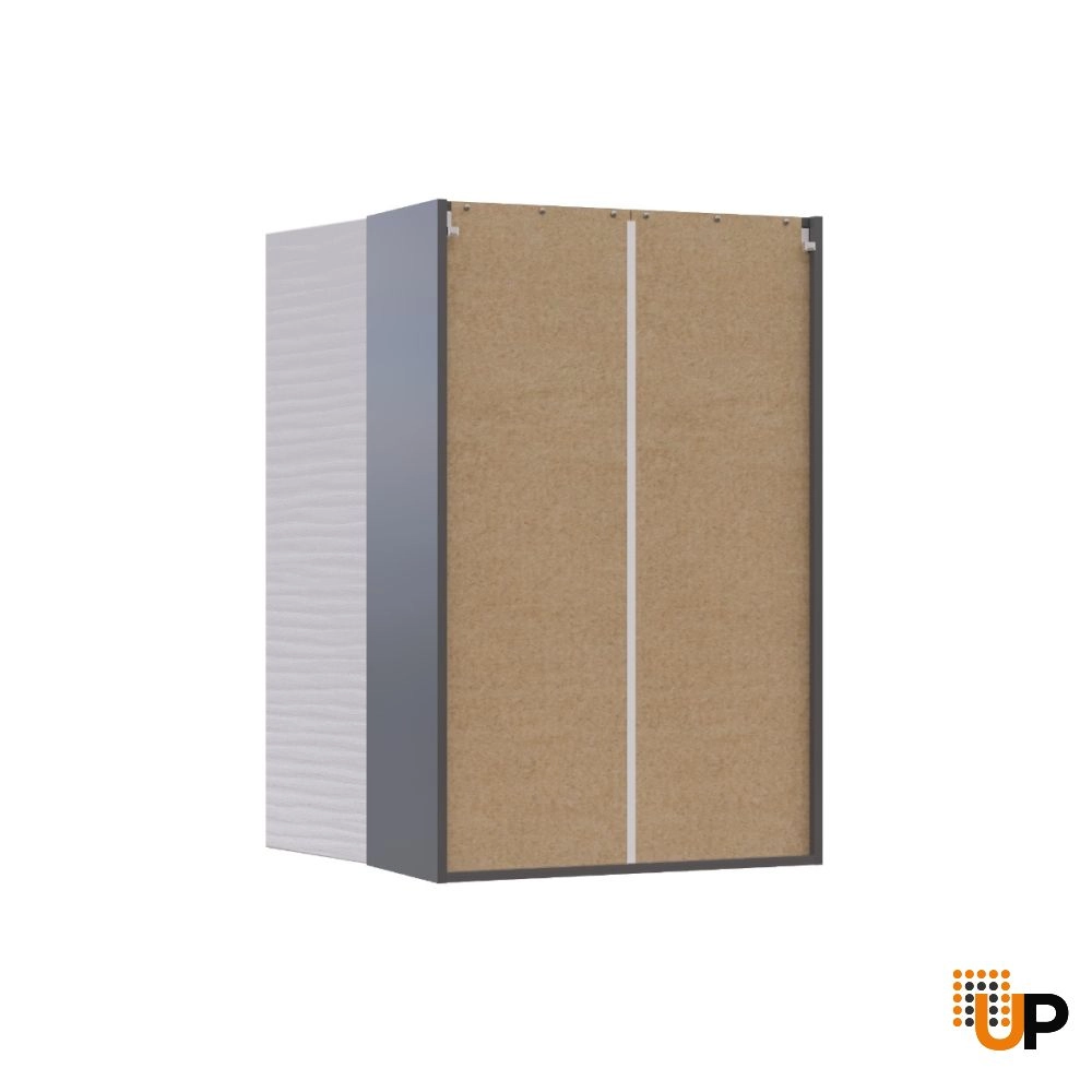 W2742 Wall Cabinet-Double Door-with White Gloss 3D door photo#3