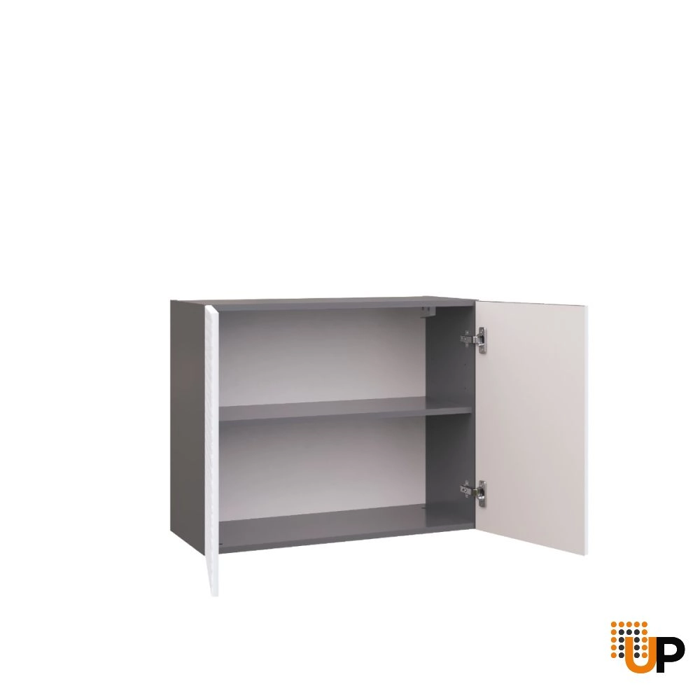 W3024 Wall Cabinet-Double Door-with White Gloss 3D door photo#2