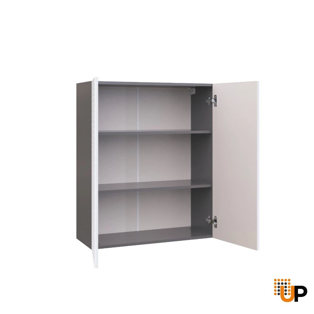 W3036 Wall Cabinet-Double Door-with White Gloss 3D door photo#2