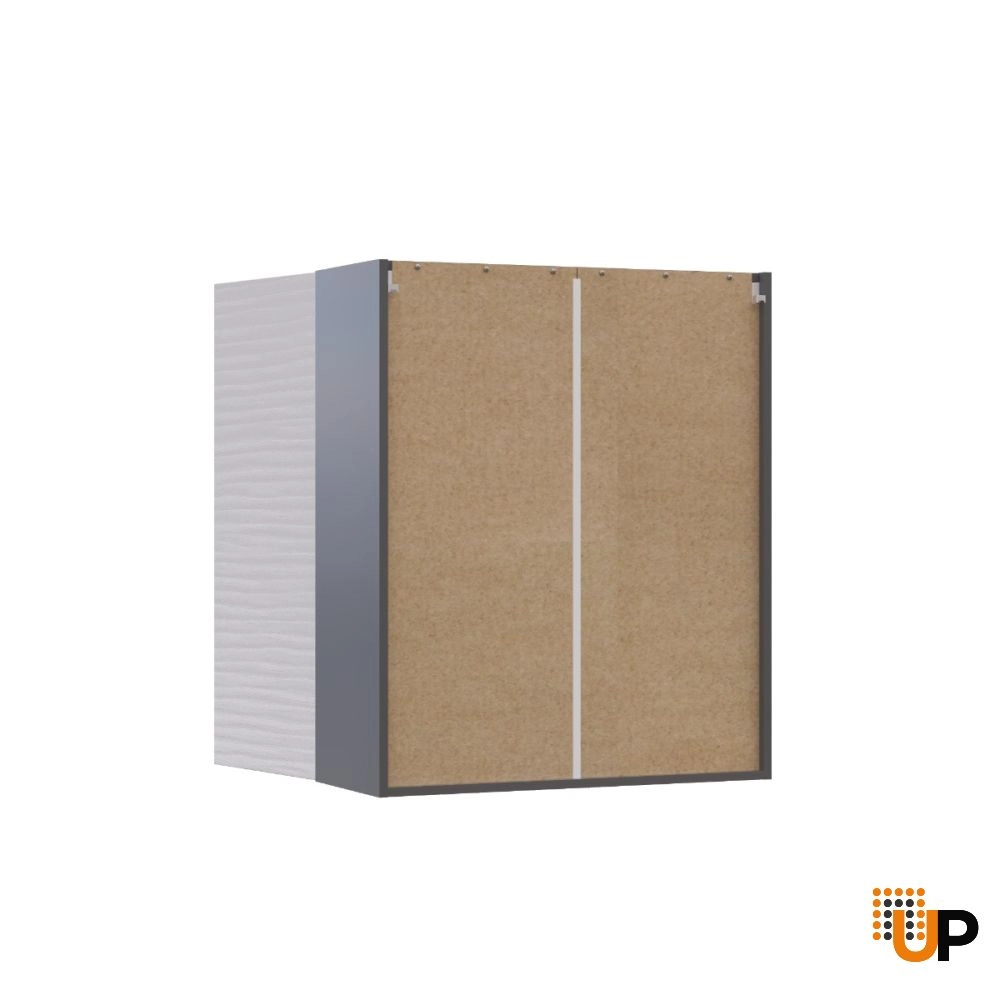 W3036 Wall Cabinet-Double Door-with White Gloss 3D door photo#3