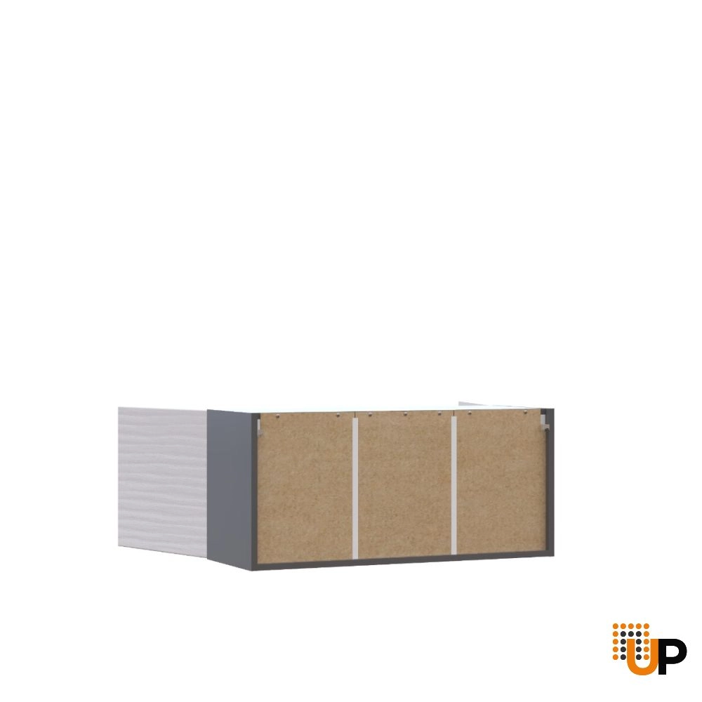 W3315 Wall Cabinet-Double Door-with White Gloss 3D door photo#3