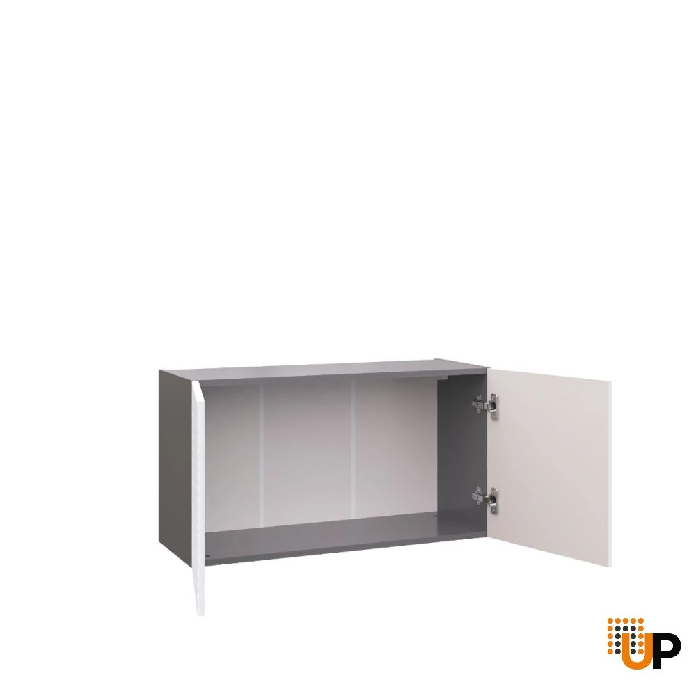 W3318 Wall Cabinet-Double Door-with White Gloss 3D door photo#2