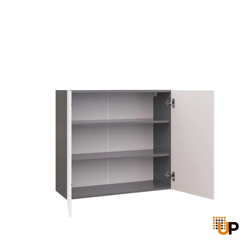 W3330 Wall Cabinet-Double Door-with White Gloss 3D door photo#2
