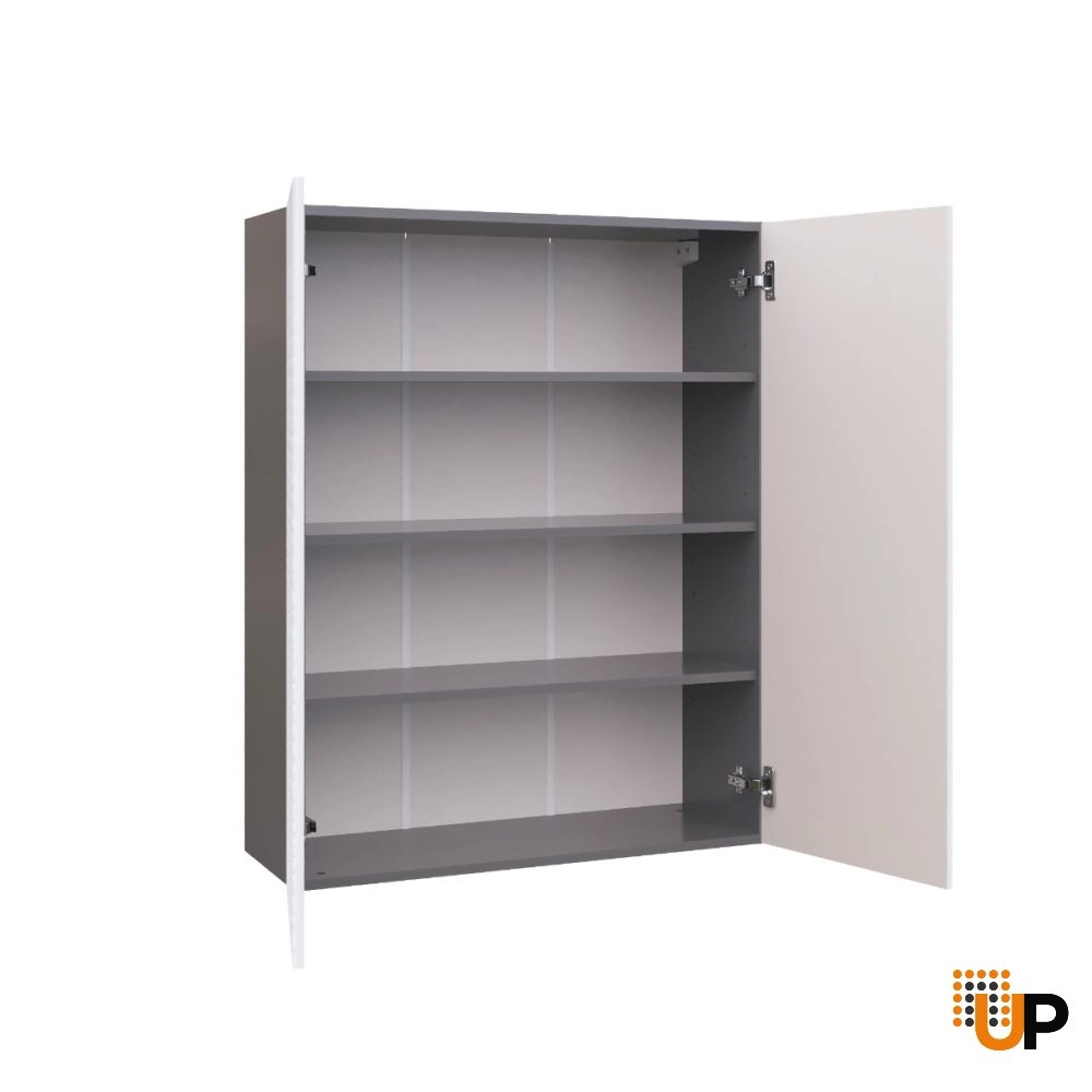 W3342 Wall Cabinet-Double Door-with White Gloss 3D door photo#2