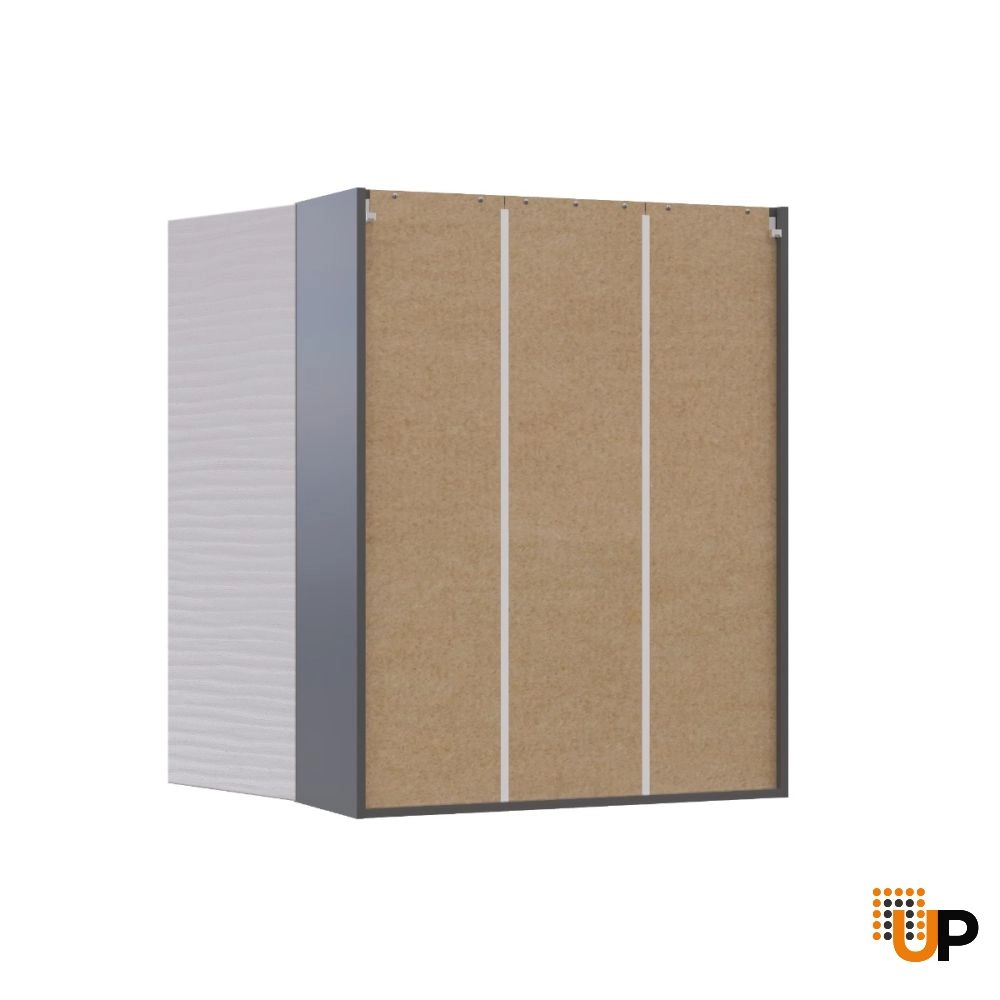 W3342 Wall Cabinet-Double Door-with White Gloss 3D door photo#3