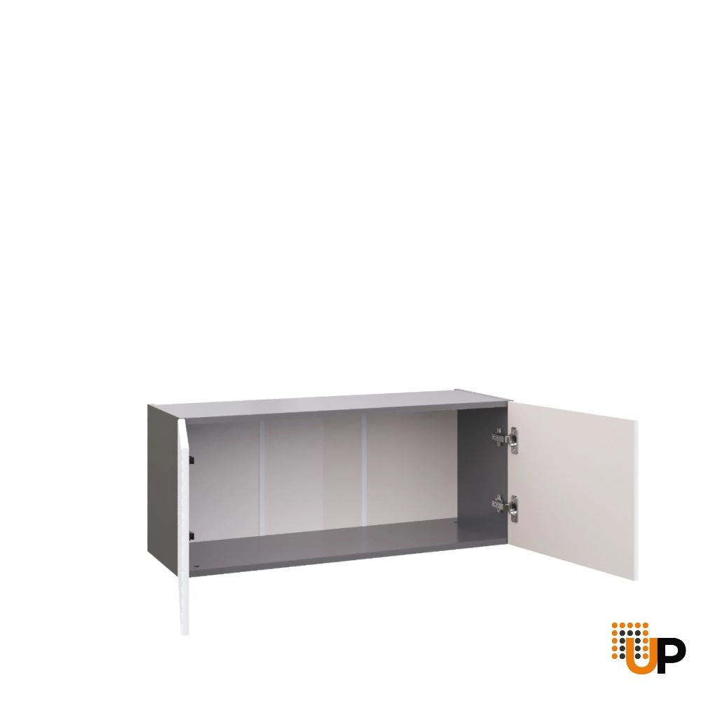 W3615 Wall Cabinet-Double Door-with White Gloss 3D door photo#2