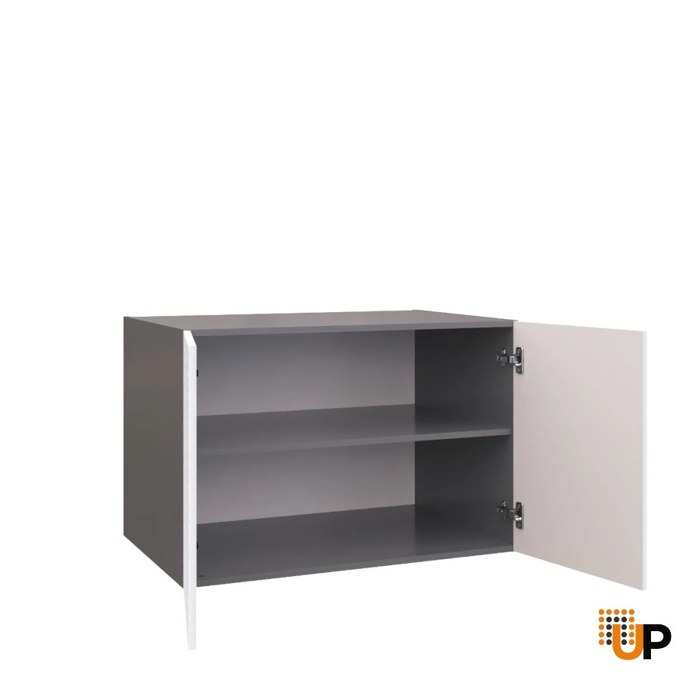 W361824 Wall Cabinet-Double Door-with White Gloss 3D door photo#2
