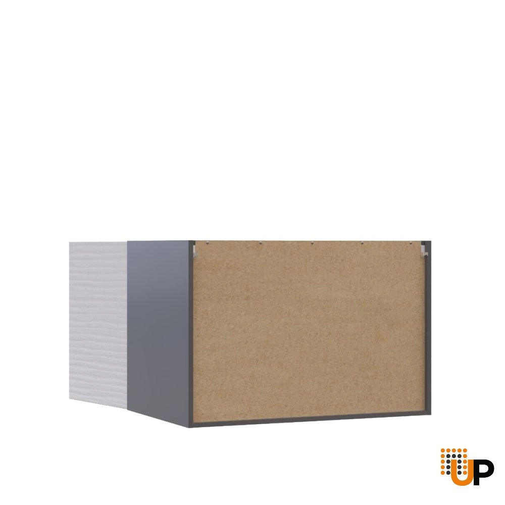 W361824 Wall Cabinet-Double Door-with White Gloss 3D door photo#3