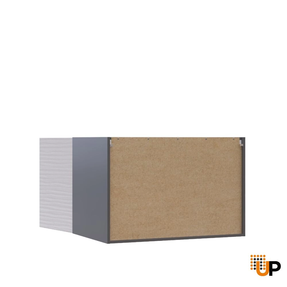W362424 Wall Cabinet-Double Door-with White Gloss 3D door photo#3