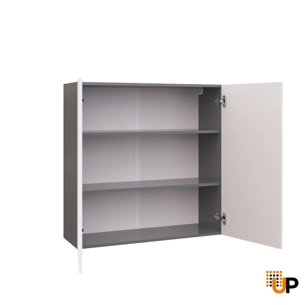 W3636 Wall Cabinet-Double Door-with White Gloss 3D door photo#2