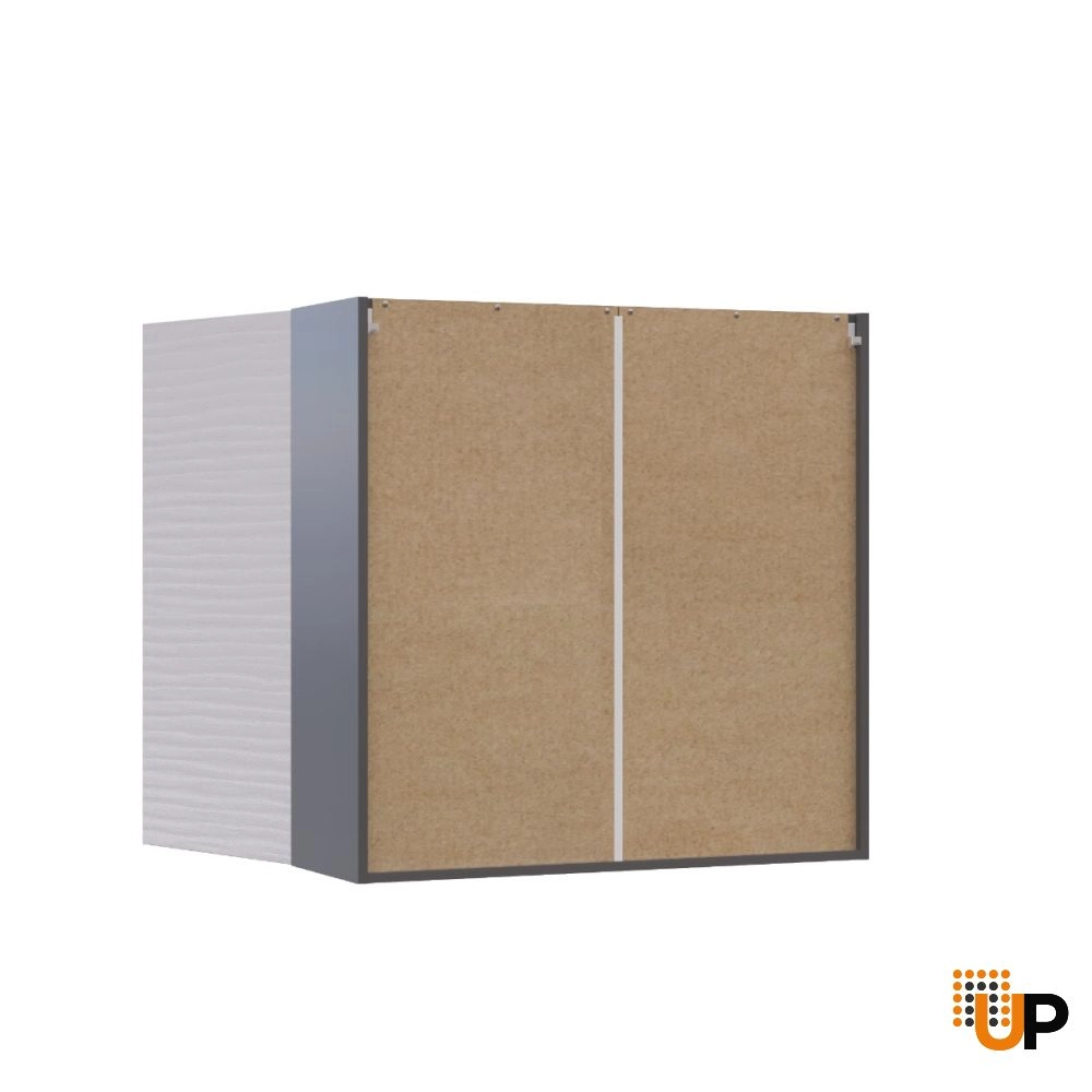 W3636 Wall Cabinet-Double Door-with White Gloss 3D door photo#3