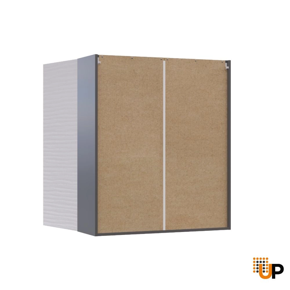 W3642 Wall Cabinet-Double Door-with White Gloss 3D door photo#3