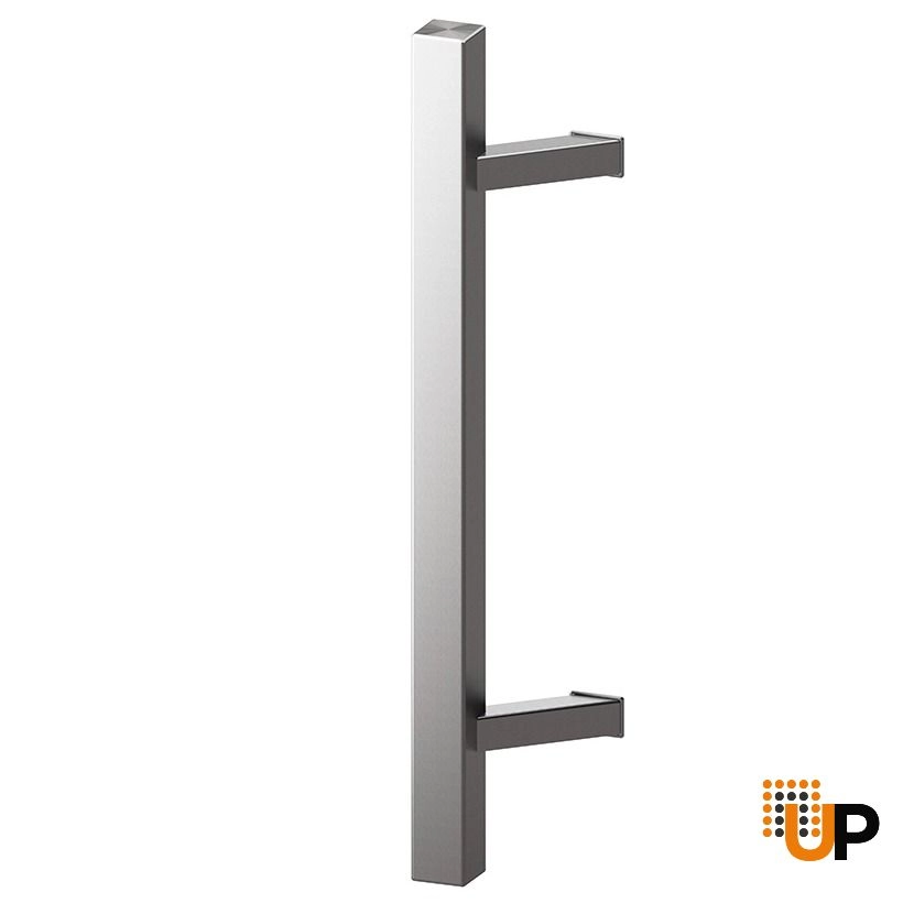 Silver Handle for exterior door 1000 photo#1