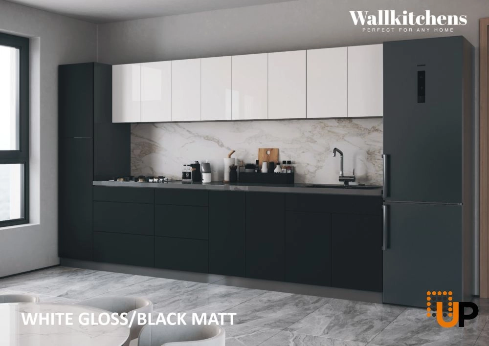 Kitchen Elegant Collection Black & White Gloss Color Base Size 11Ft Wide photo#2