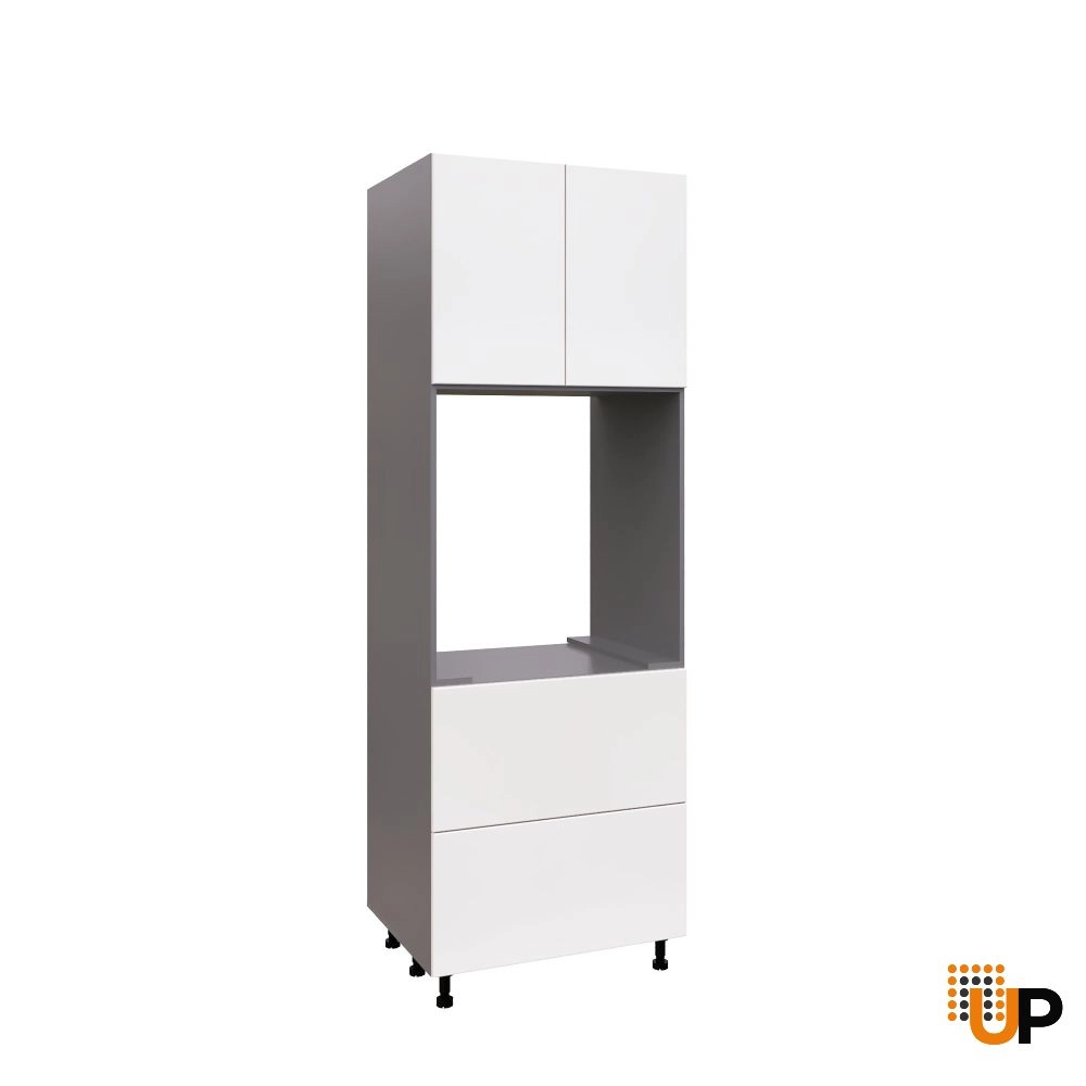 SOC3090DD-DD-GRE Tall Single Oven Cabinets -with White Gloss door photo#1