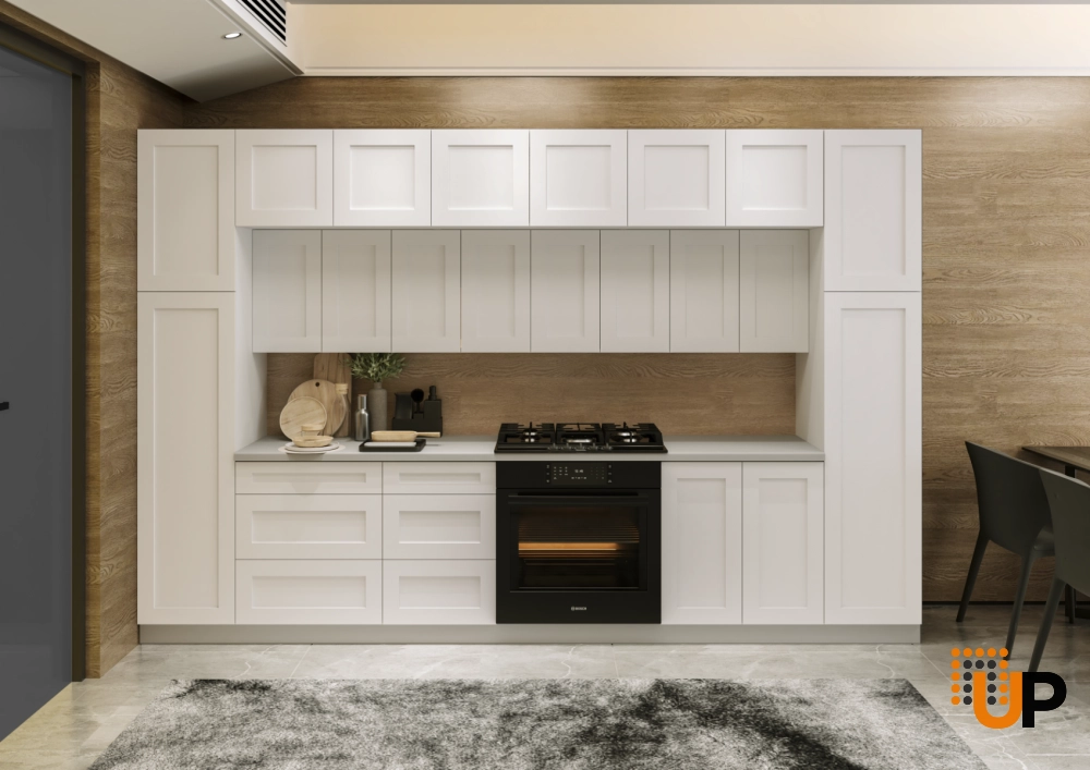 Kitchen Luxe Collection White Matte Color Base Size 12Ft Wide photo#2