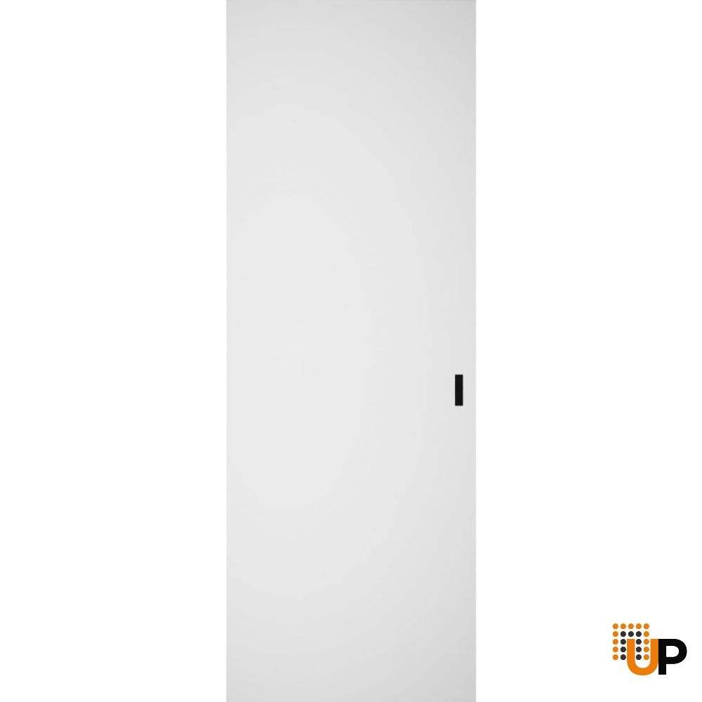 Single solid wood with honeycomb sliding modern interior hidden barn door | Planum 0010 Primed | 28 x 80 photo#1