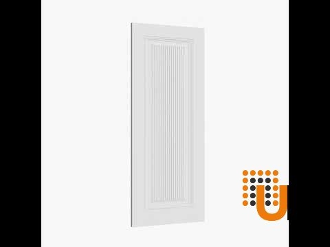 Double solid wood with honeycomb sliding classic interior barn double door | Royal 9888 White | 36 x 80 photo#4