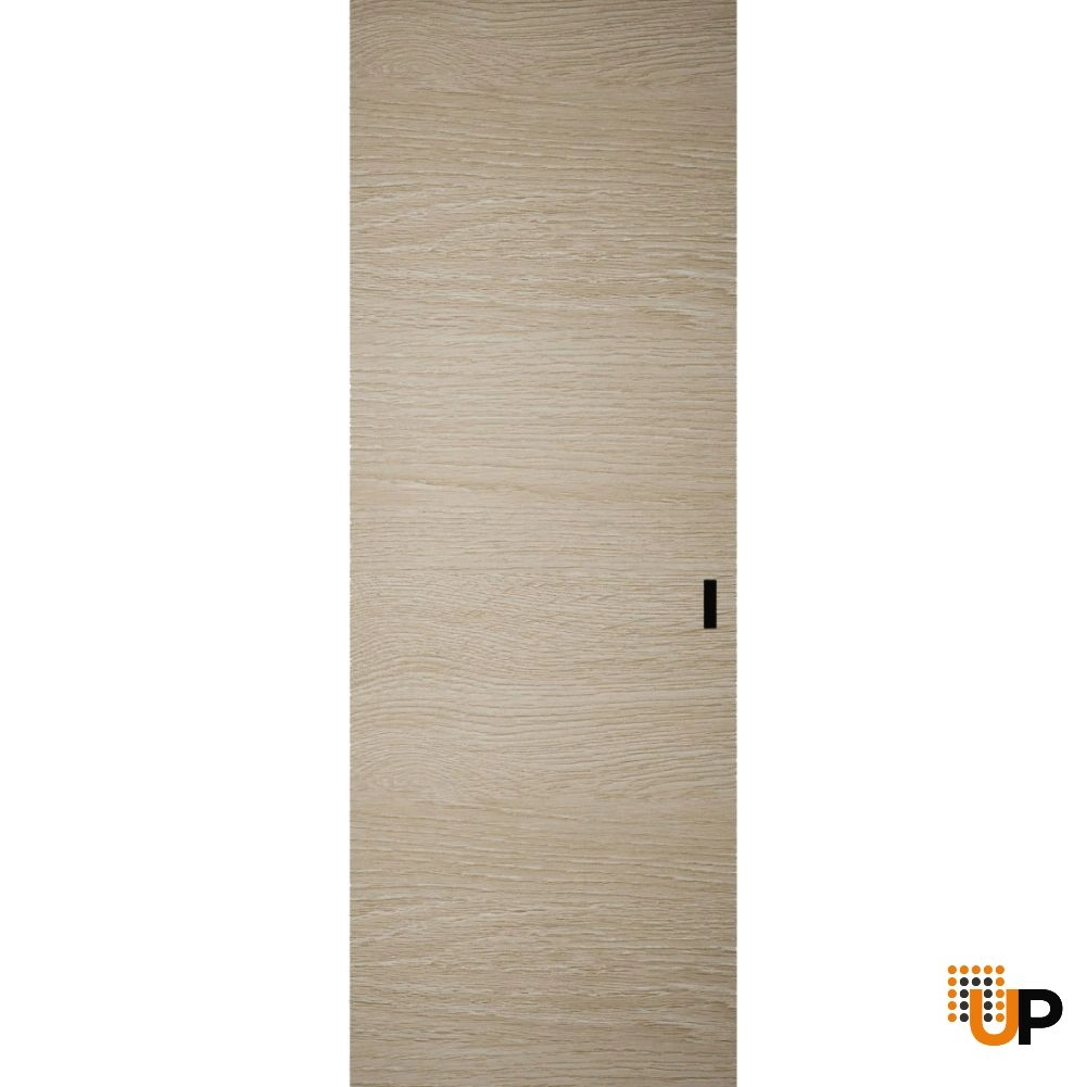 Single solid wood with honeycomb sliding modern interior hidden barn door | Planum 0010 Classic Oak | 28 x 80 photo#1