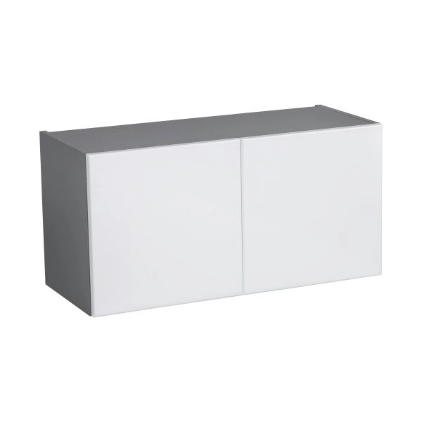 30" x 18" x 24" Refrigerator Wall Cabinet-Double Door-with White Gloss door