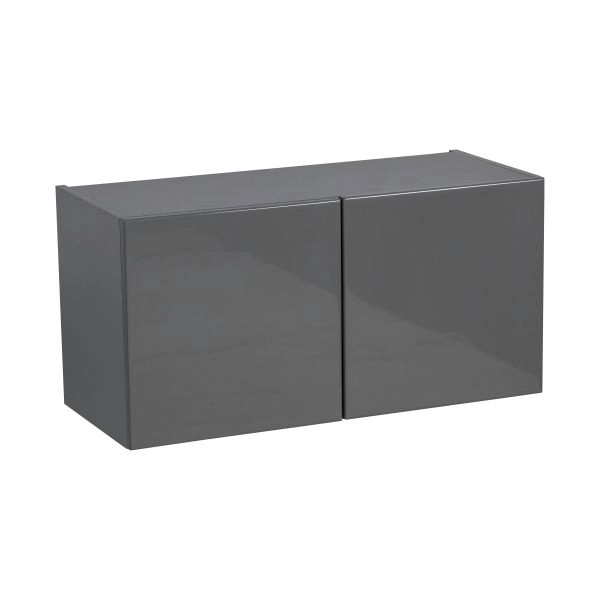 30" x 18" Wall Cabinet-Double Door-with Grey Gloss door