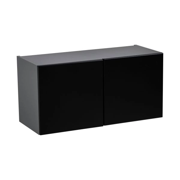 30" x 18" x 24" Refrigerator Wall Cabinet-Double Door-with Black Matte door