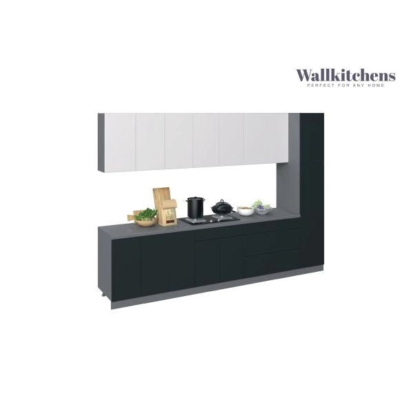 Kitchen Metropolitan Collection Black & White Gloss Color Base Size 11Ft Wide