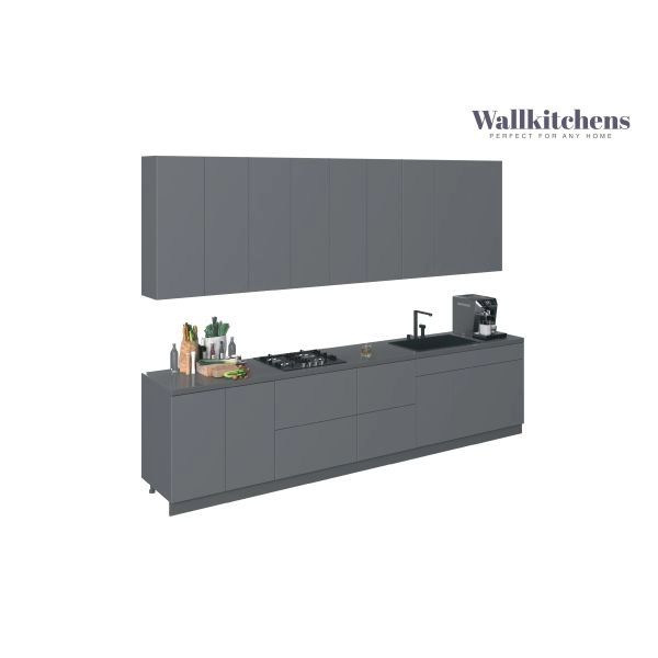 Kitchen Elite Epicure Collection Gray Color Base Size 11Ft Wide