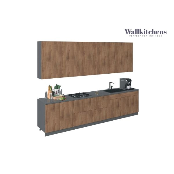 Kitchen Elite Epicure Collection Natural Teak Color Base Size 11Ft Wide