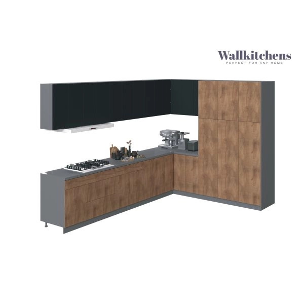 Kitchen Timeless Collection Natural Teak & Black Color Base Size 12Ft Wide