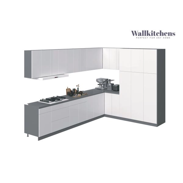 Kitchen Timeless Collection White Gloss Color Base Size 12Ft Wide