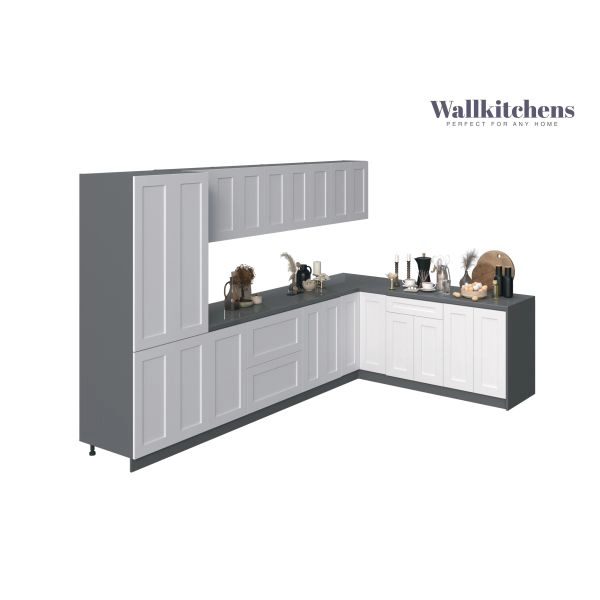 Kitchen Prestige Collection White Matte Color Base Size 11Ft Wide