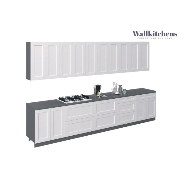 Kitchen Signature Collection White Matte Color Base Size 13Ft Wide