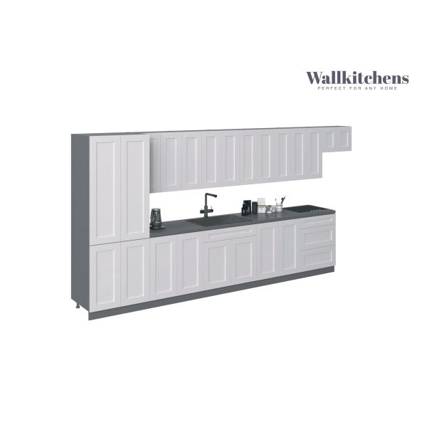 Kitchen Imperial Collection White Matte Color Base Size 15Ft Wide