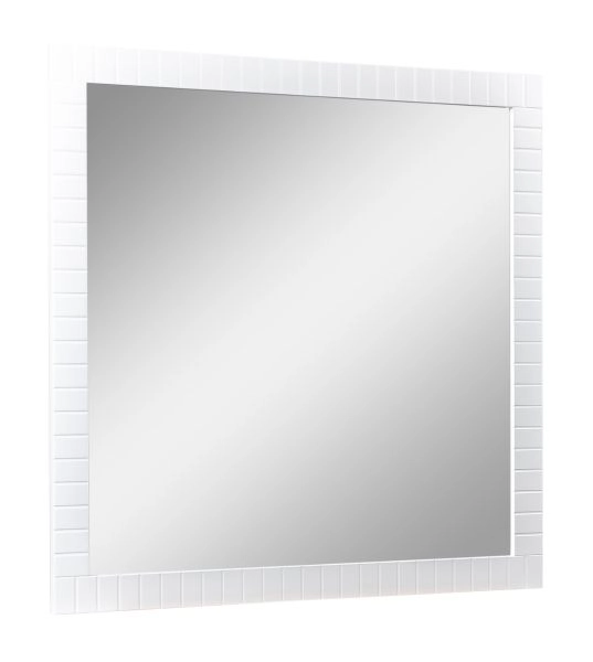 Mirror For Bath Vanity Trevi Collection White Matte 40"