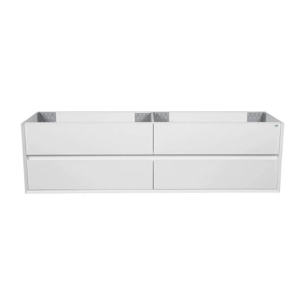 Vanity Donato, White Matte, Wall Mount 60" without sink 
