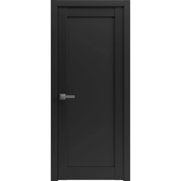 Pantry Kitchen Lite Door Hardware | Quadro 4111 Matte Black | Single Panel Frame Trims | Bathroom Bedroom Sturdy Doors 