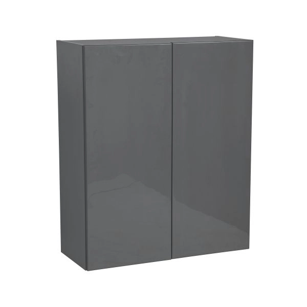 24" x 36" Wall Cabinet-Double Door-with Grey Gloss door