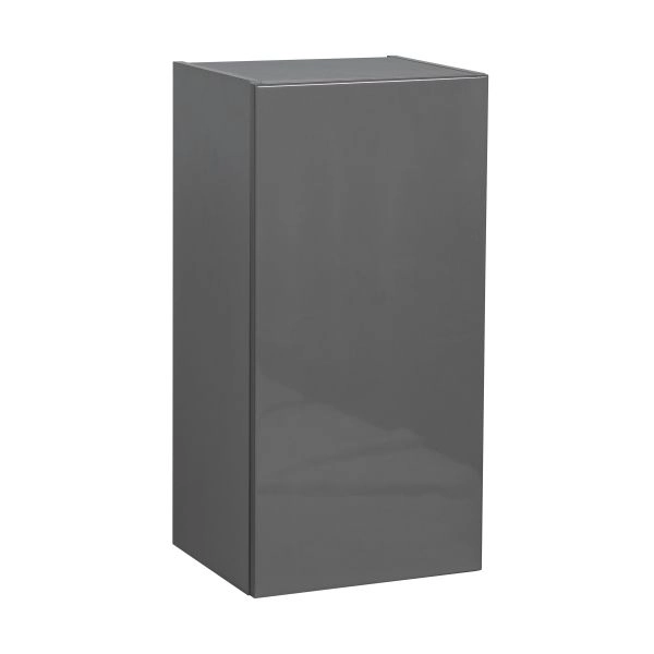 9" x 30" Wall Cabinet-Single Door-with Grey Gloss door