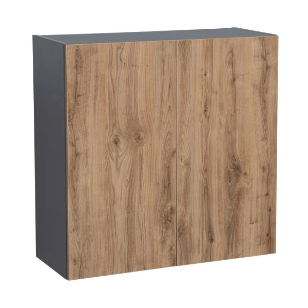 24" x 30" Wall Cabinet-Double Door-with Natural Teak door