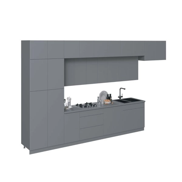 Kitchen Serene Collection Gray Color Base Size 15Ft Wide