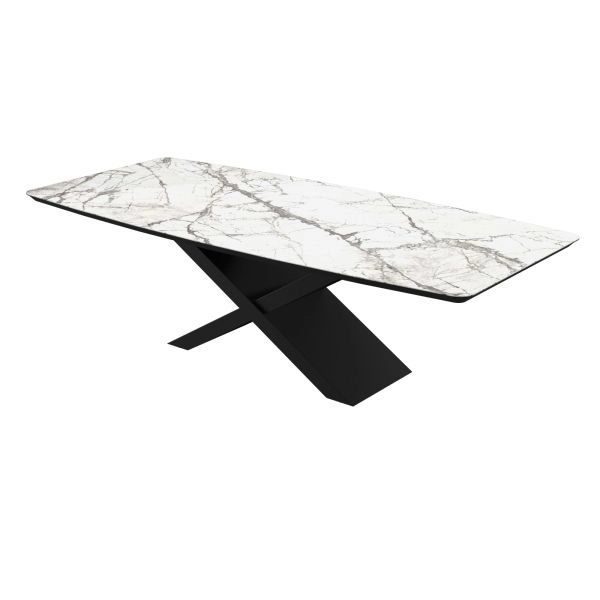 Dining Table COMO 94x39x29 Laminam Invisible White