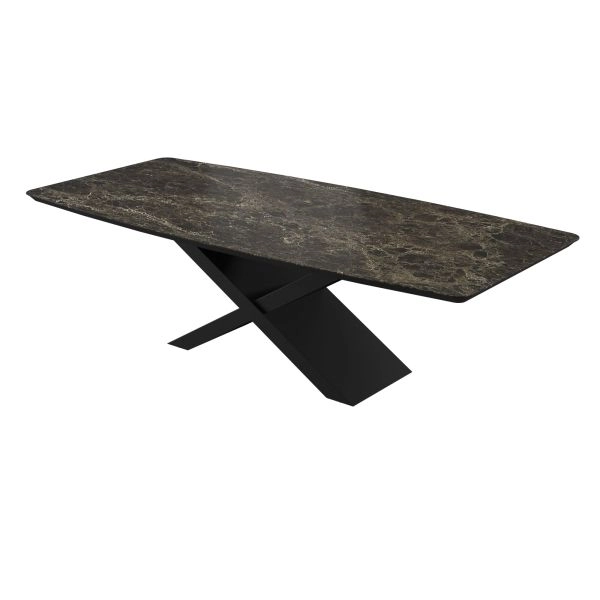 Dining Table COMO 102x47x29 Laminam Emperador Extra
