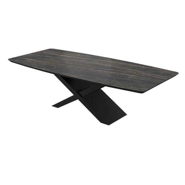 Dining Table COMO 102x47x29  Laminam Naturali Noir Desir