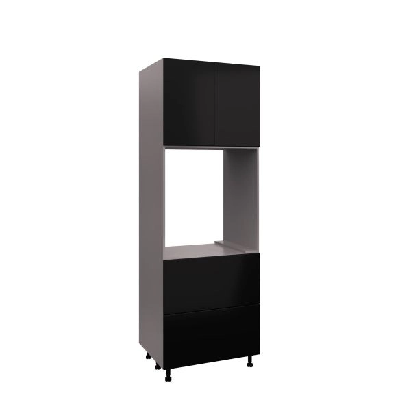 SOC3084DD-DD-GRE Tall Single Oven Cabinets -with Black Matte door