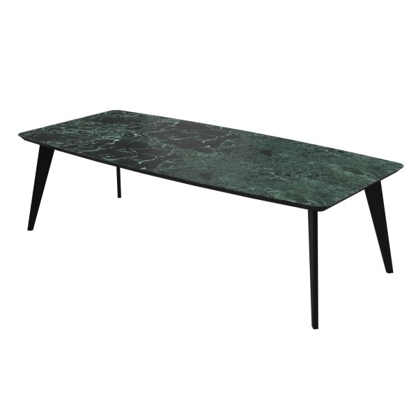 Dining Table PALERMO 94x39x29 Laminam Verde Alpi Lucidato