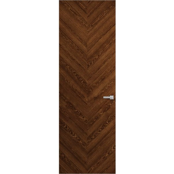 Hidden Door | Ego 5005 Cognac Oak Veneer Concealed Metal Frame 18" x 80" Left-hand Inswing